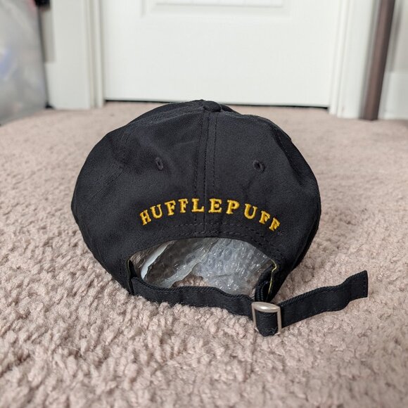 Harry Potter Black Gold Hufflepuff Dad Cap One Size - Picture 4 of 8
